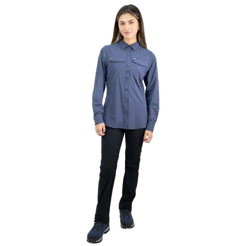 CAMISA HW ANTAKARI SPANDEX MUJER AZUL - 5