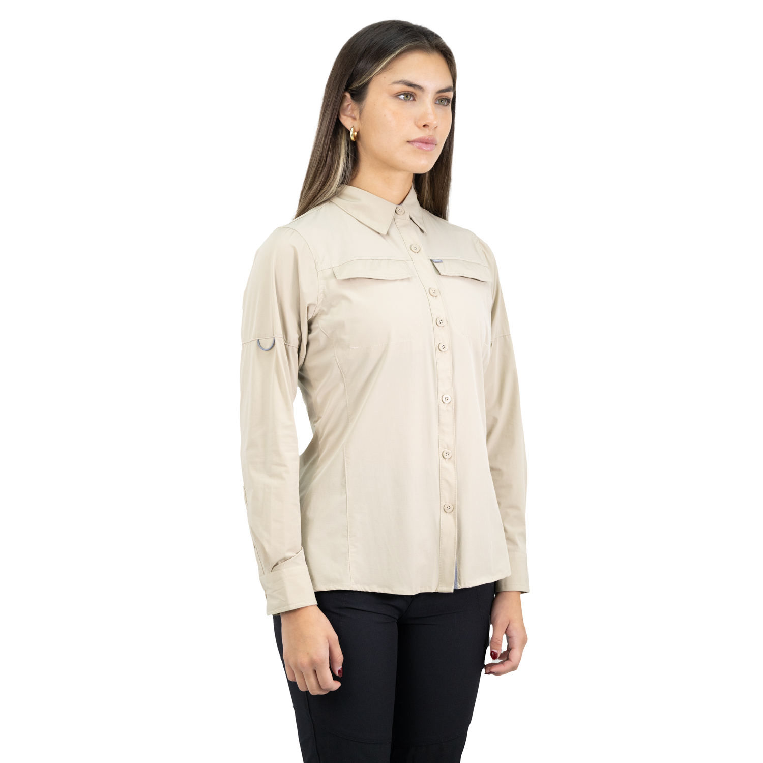 CAMISA HW ANTAKARI SPANDEX MUJER BEIGE - 2