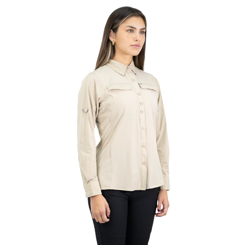 CAMISA HW ANTAKARI SPANDEX MUJER BEIGE - 8