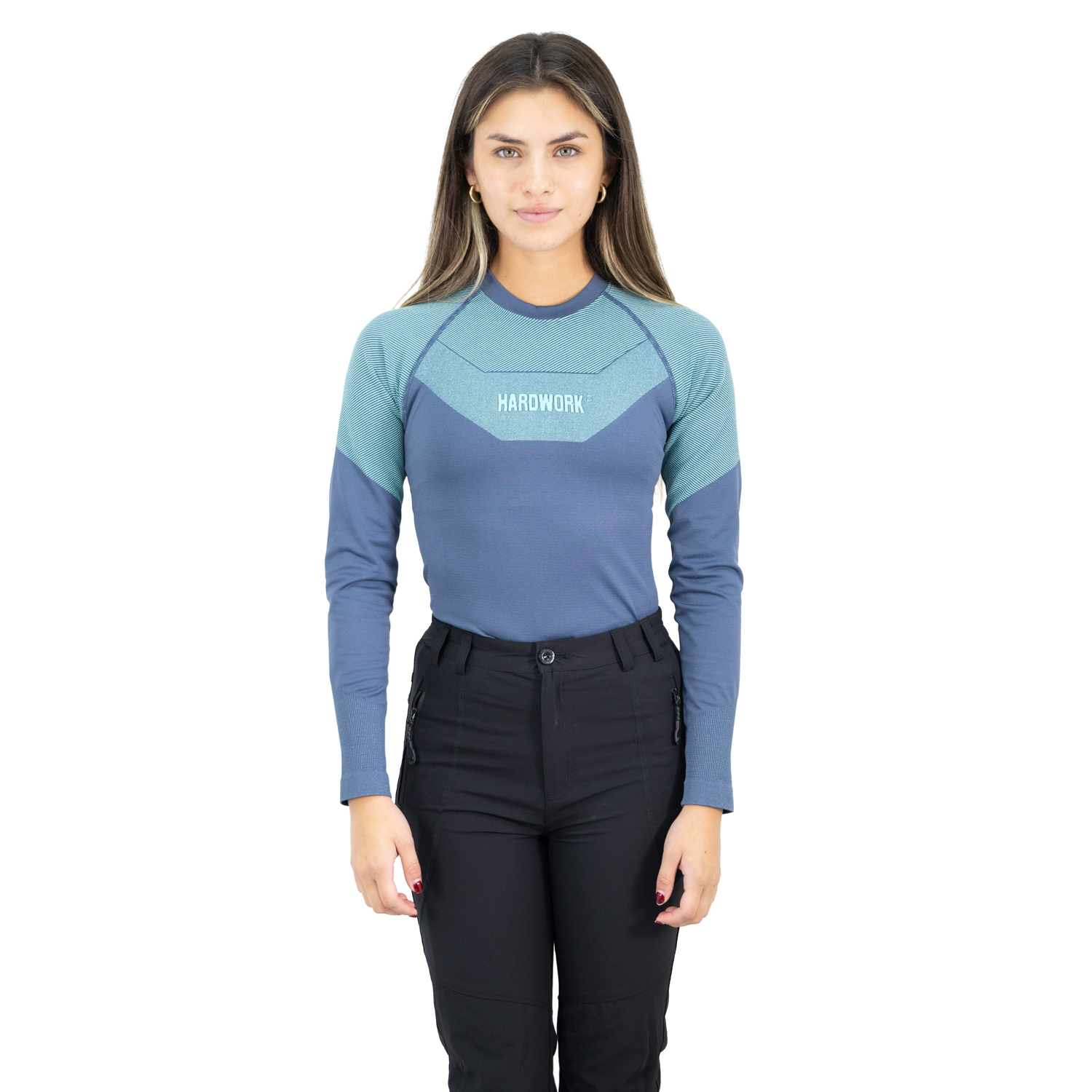 CAMISETA PRIMERA CAPA HW ECOPPER MUJER BLUE - 1