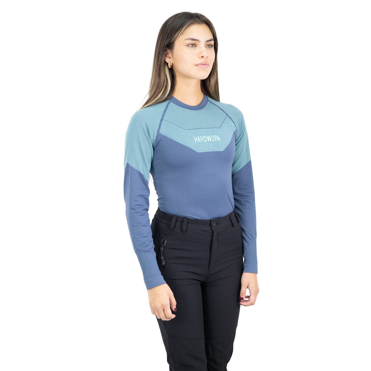 CAMISETA PRIMERA CAPA HW ECOPPER MUJER BLUE - 2