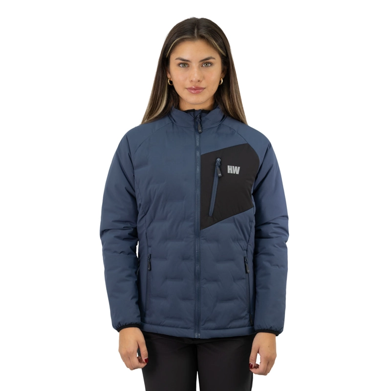 HARDWORK PARKA INSULADA HW EXPLORER S/GORRO MUJER DEEP BLUE