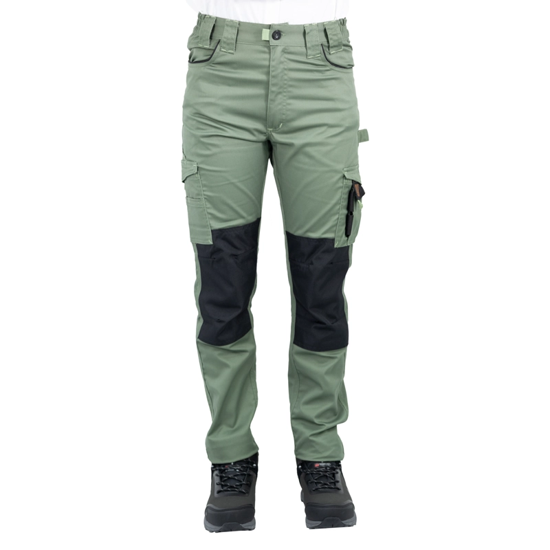 PANTALON CARGO HW DAKOTA SPANDEX MUJER VERDE OLIVA - 1