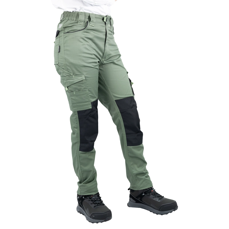 PANTALON CARGO HW DAKOTA SPANDEX MUJER VERDE OLIVA - 2