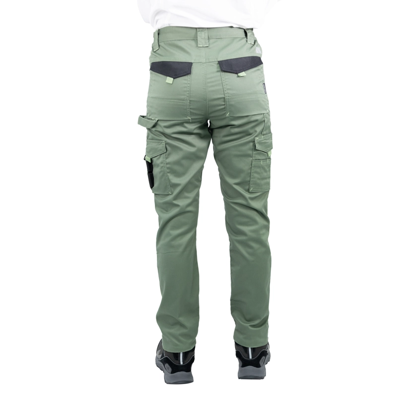 PANTALON CARGO HW DAKOTA SPANDEX MUJER VERDE OLIVA - 4