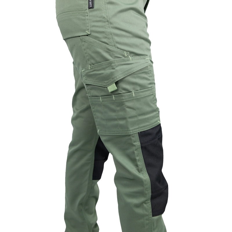 PANTALON CARGO HW DAKOTA SPANDEX MUJER VERDE OLIVA - 7