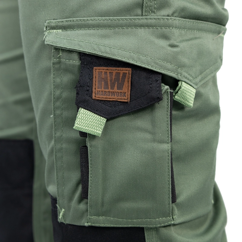PANTALON CARGO HW DAKOTA SPANDEX MUJER VERDE OLIVA - 8