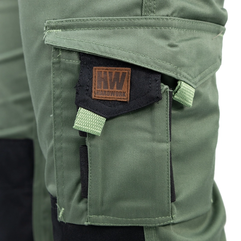 PANTALON CARGO HW DAKOTA SPANDEX MUJER VERDE OLIVA - 8
