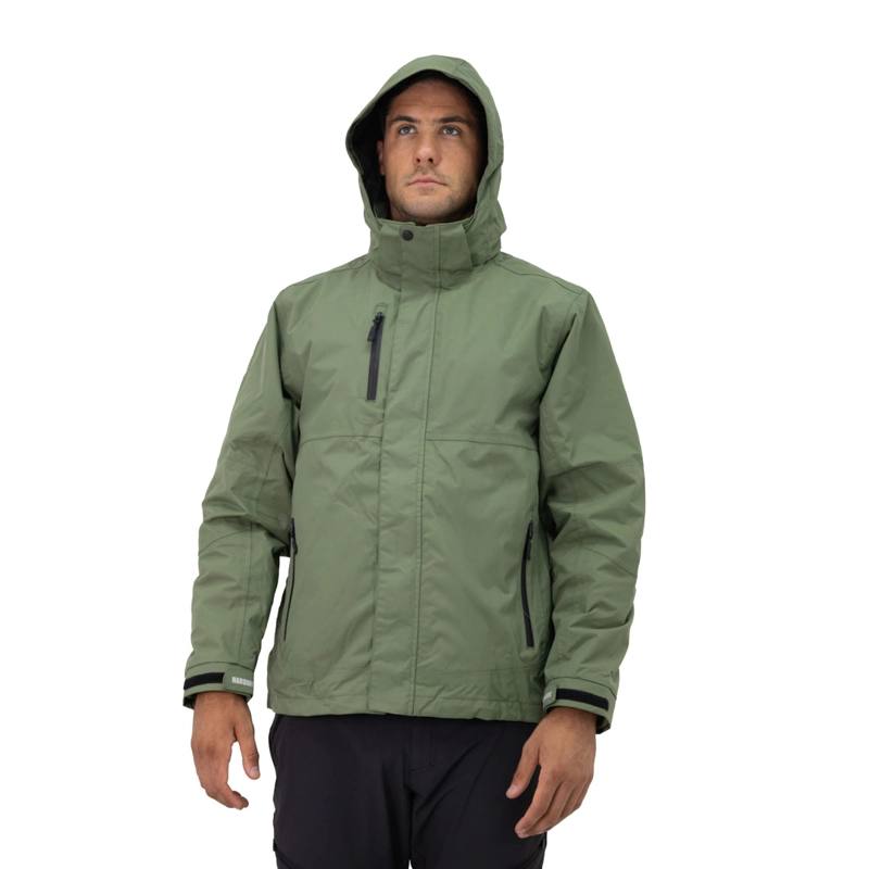 PARKA DESMONTABLE HW RENO 3 EN 1 VERDE OLIVA - 1