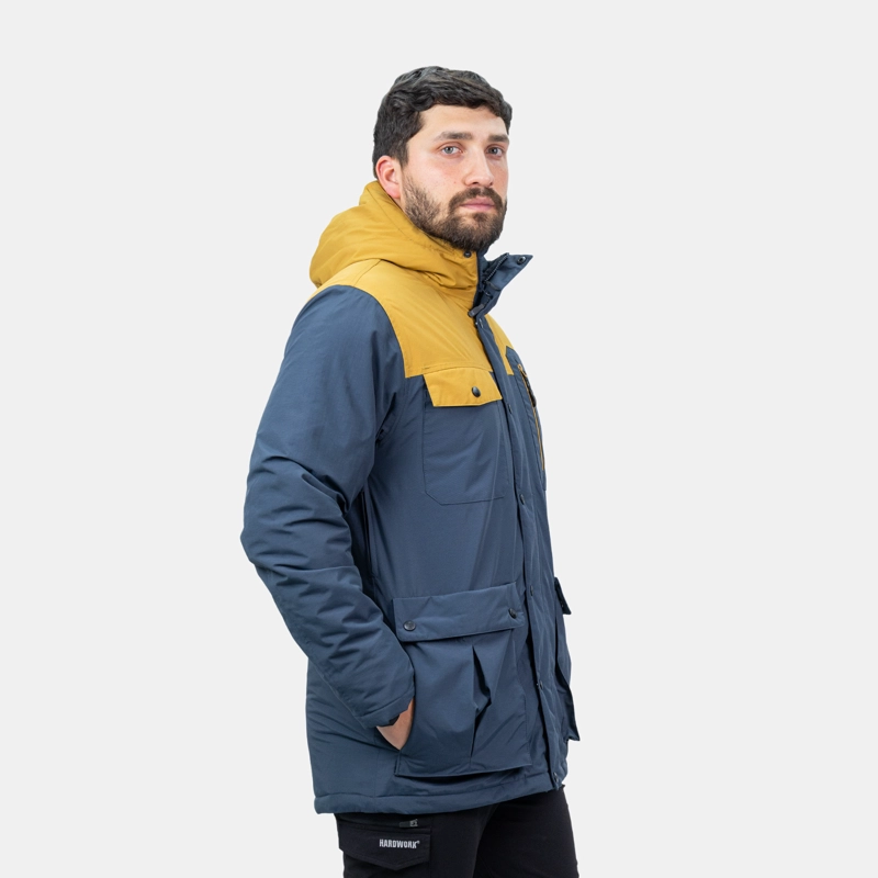 PARKA HW KODIAK AZUL MOSTAZA - 2