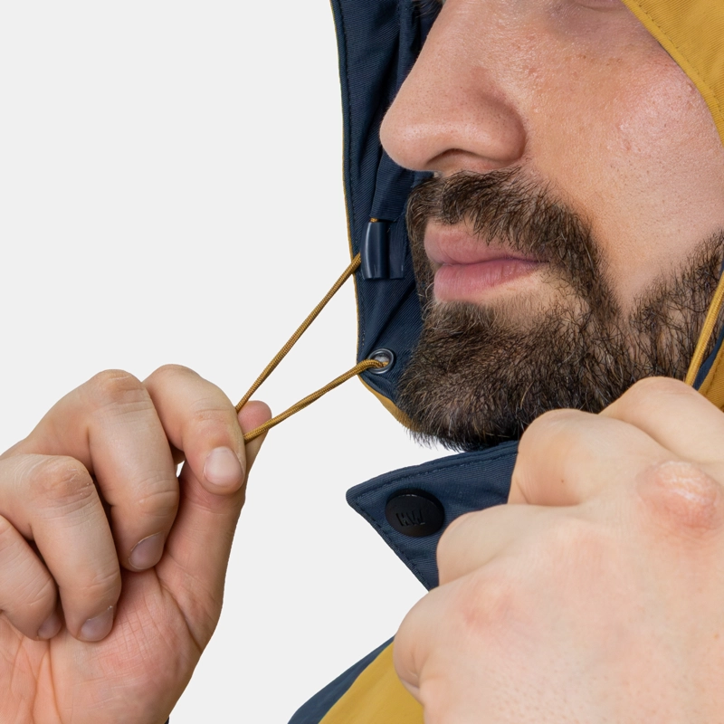 PARKA HW KODIAK AZUL MOSTAZA - 6