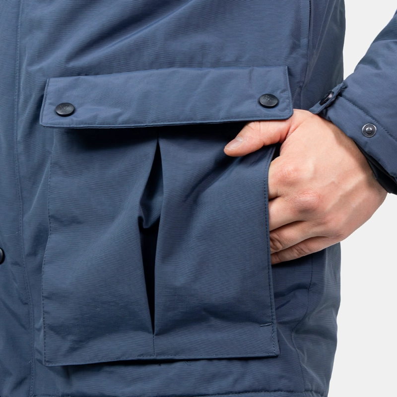 PARKA HW KODIAK AZUL MOSTAZA - 9