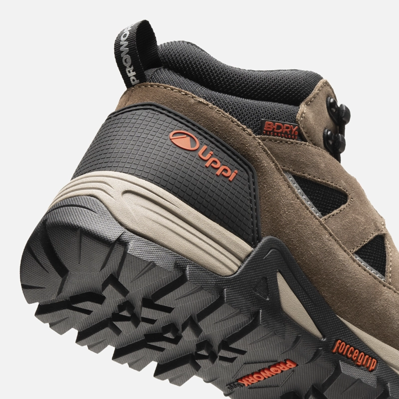 ZAPATO SEGURIDAD LIPPI PRO WORK HOMBRE VENTUS MID CAFE  OSCUR - 4