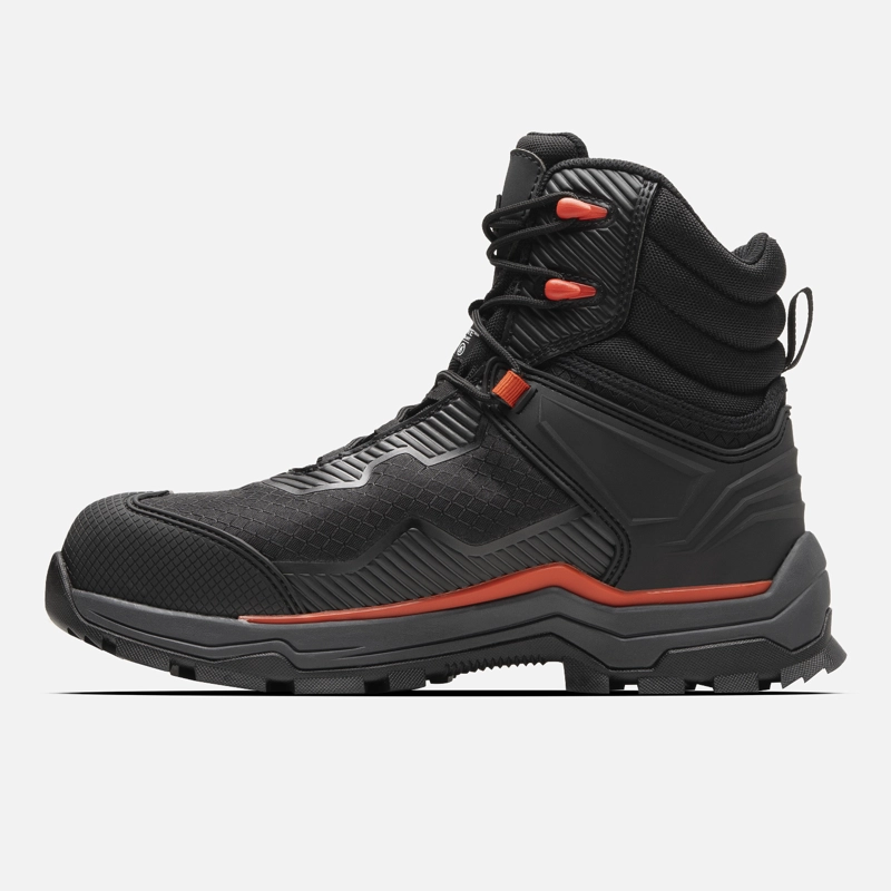 ZAPATO SEGURIDAD LIPPI PRO WORK HOMBRE STRATOS HIGH ROJO - 3