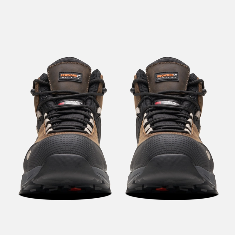 ZAPATO SEGURIDAD LIPPI PRO WORK HOMBRE ATMOS MID CAFE  OSCURO - 2