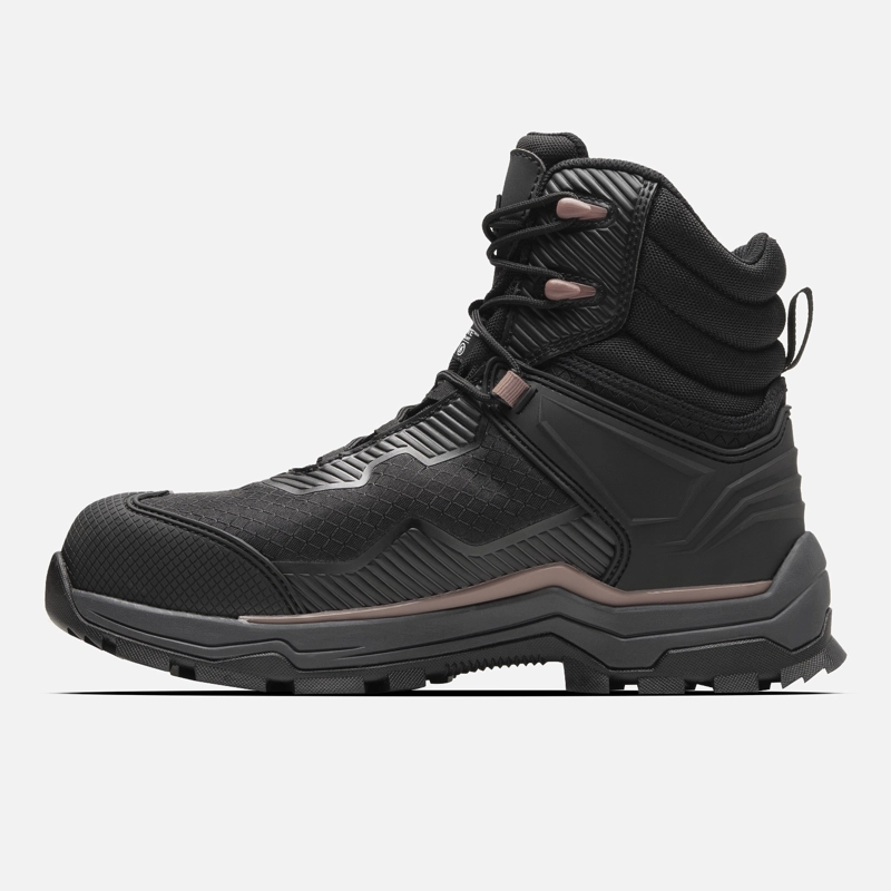 ZAPATO SEGURIDAD LIPPI PRO WORK MUJER STRATOS HIGH PALO ROSA - 3
