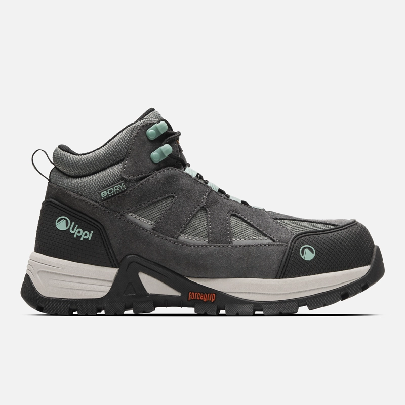 ZAPATO SEGURIDAD LIPPI PRO WORK MUJER VENTUS MID VERDE CLARO - 1