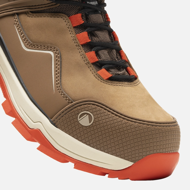 ZAPATO SEGURIDAD LIPPI PRO WORK MUJER ATMOS MID CAFE  CLARO - 2