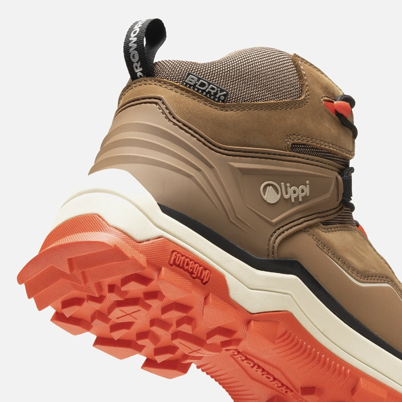 ZAPATO SEGURIDAD LIPPI PRO WORK MUJER ATMOS MID CAFE  CLARO - 4