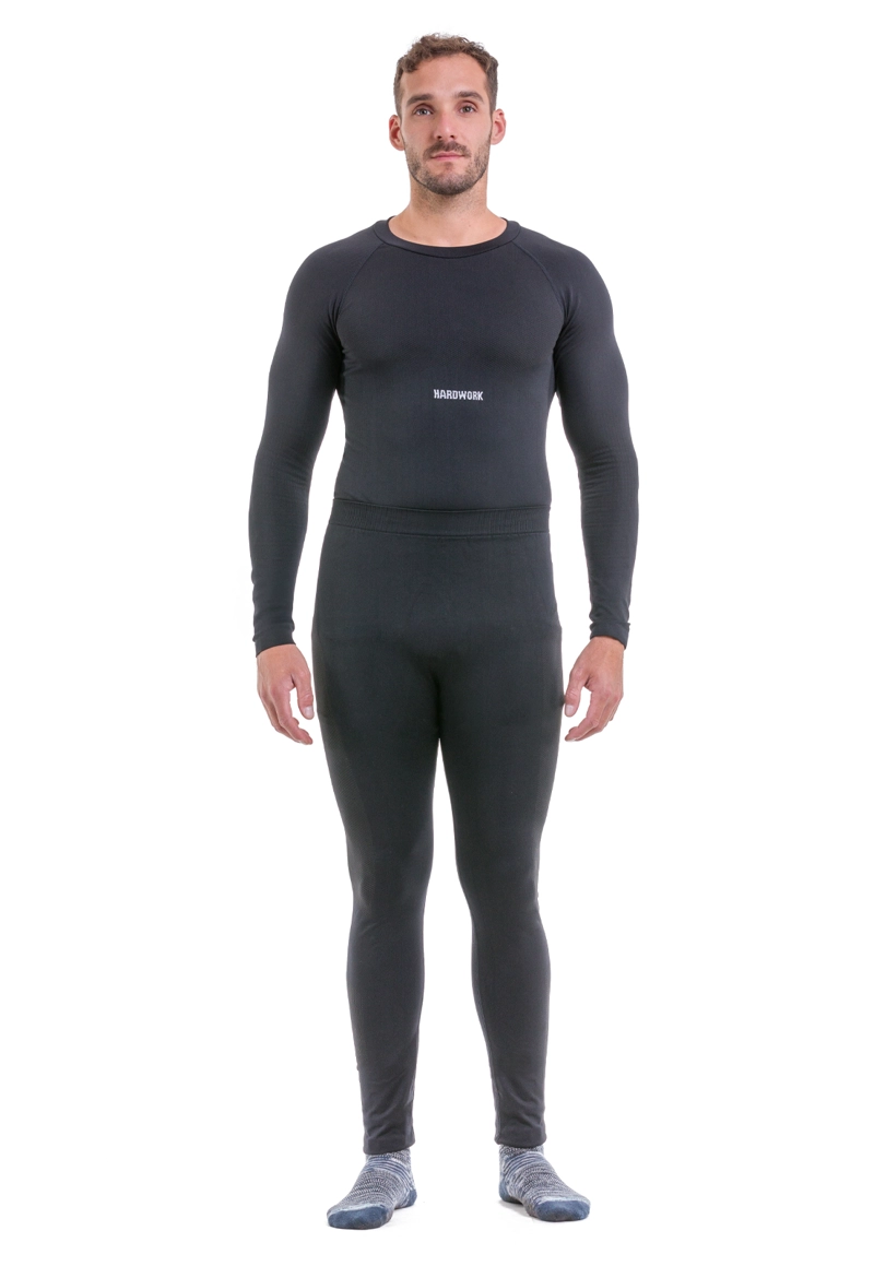 CONJUNTO HOMBRE HARDWORK INTERIOR HW PATAGONIA BLACK M L - 1