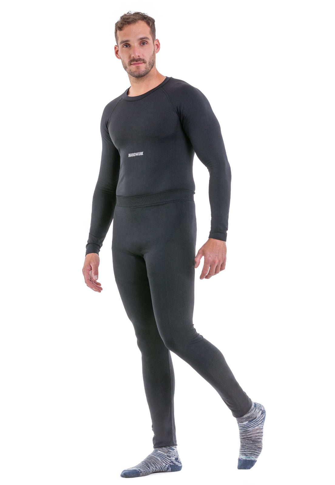 CONJUNTO HOMBRE HARDWORK INTERIOR HW PATAGONIA BLACK M L - 2
