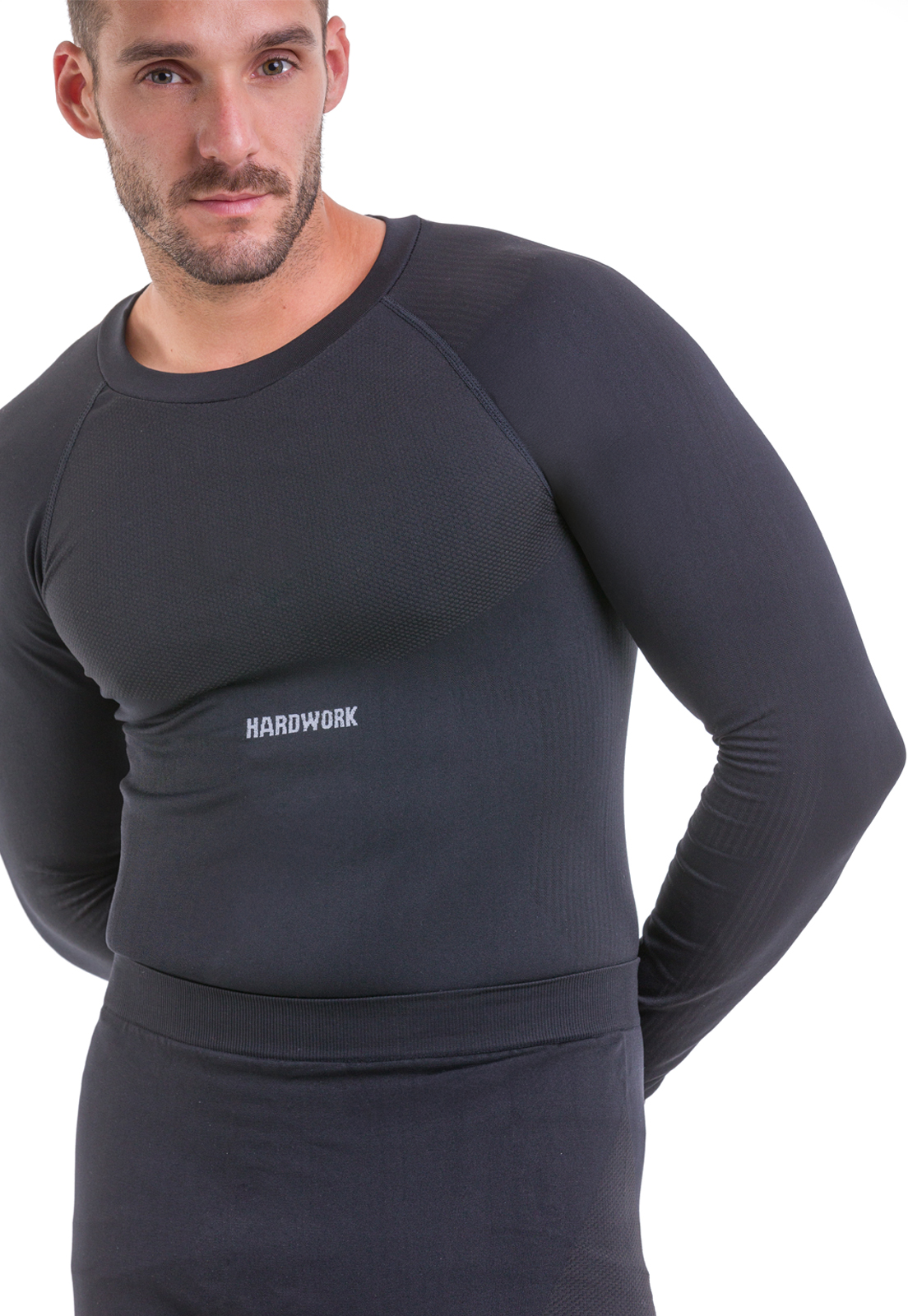 CONJUNTO HOMBRE HARDWORK INTERIOR HW PATAGONIA BLACK M L - 4