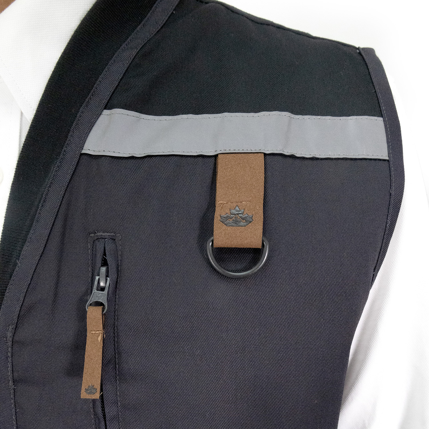 CHALECO GEOLOGO GABARDINA QUEBEC GRIS - 5