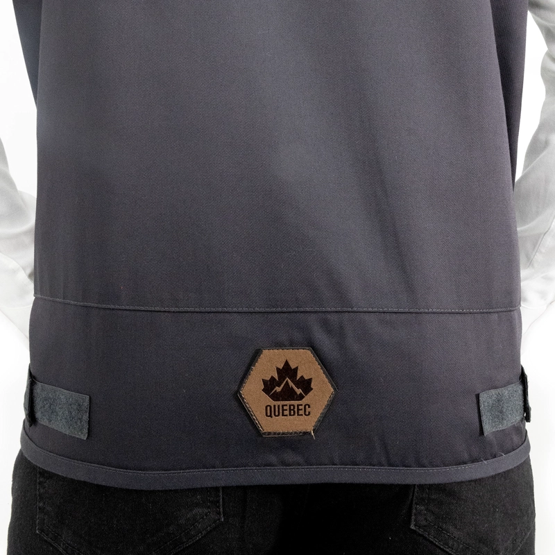 CHALECO GEOLOGO GABARDINA QUEBEC GRIS - 7