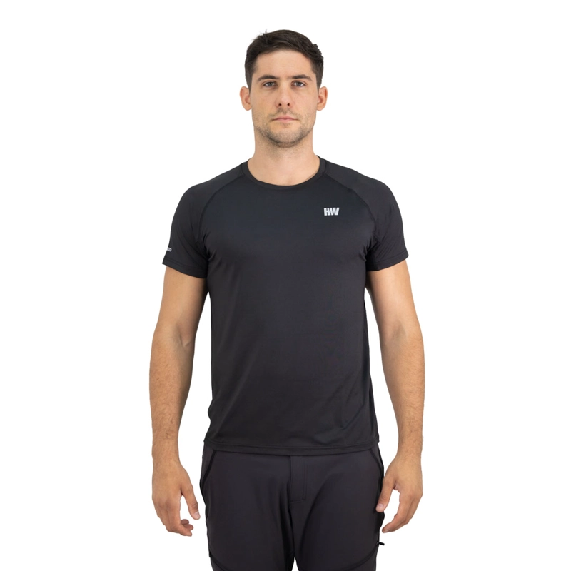 POLERA DRY FIT HW SPX MANGA CORTA HOMBRE BLACK - 1