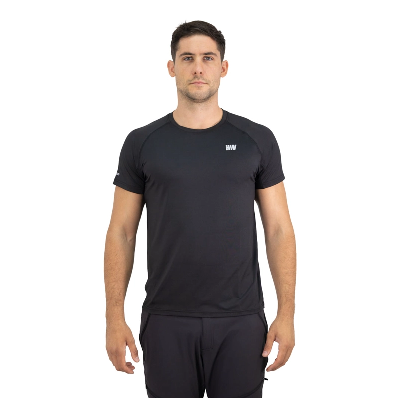 POLERA DRY FIT HW SPX MANGA CORTA HOMBRE BLACK - 1