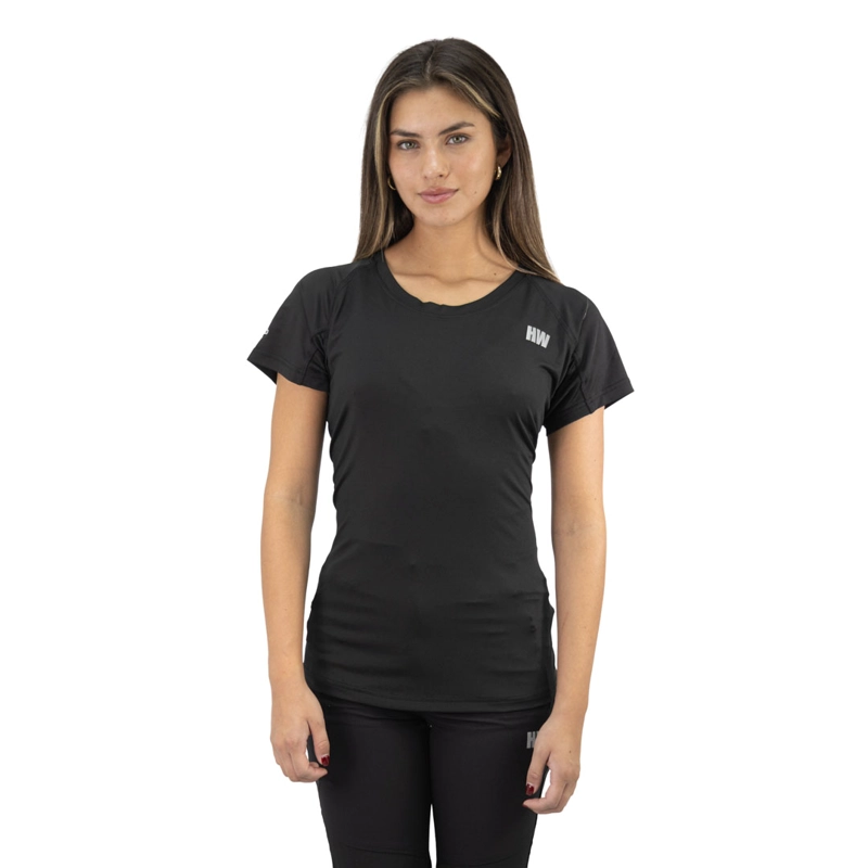 POLERA DRY FIT HW SPX MANGA CORTA MUJER BLACK - 1