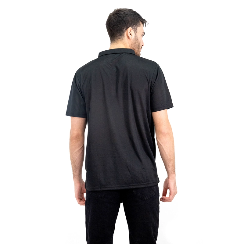 POLERA COOLDRY QUEBEC MANGA CORTA NEGRO - 3