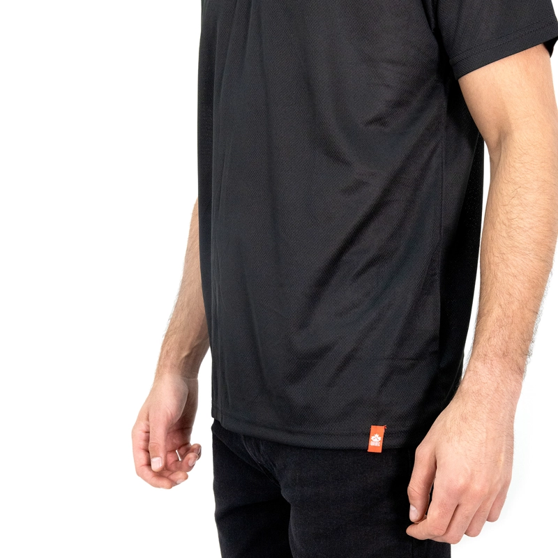 POLERA COOLDRY QUEBEC MANGA CORTA NEGRO - 5