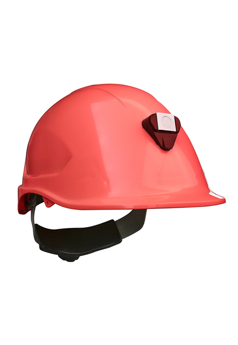 CASCO MTA ABS ROJO CON PORTALAMPARA - 1