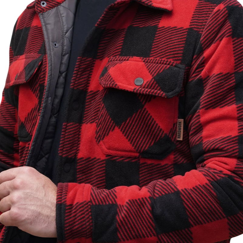 CHAQUETA HOMBRE HARDWORK ROJO FLEECE CONRAD - 8