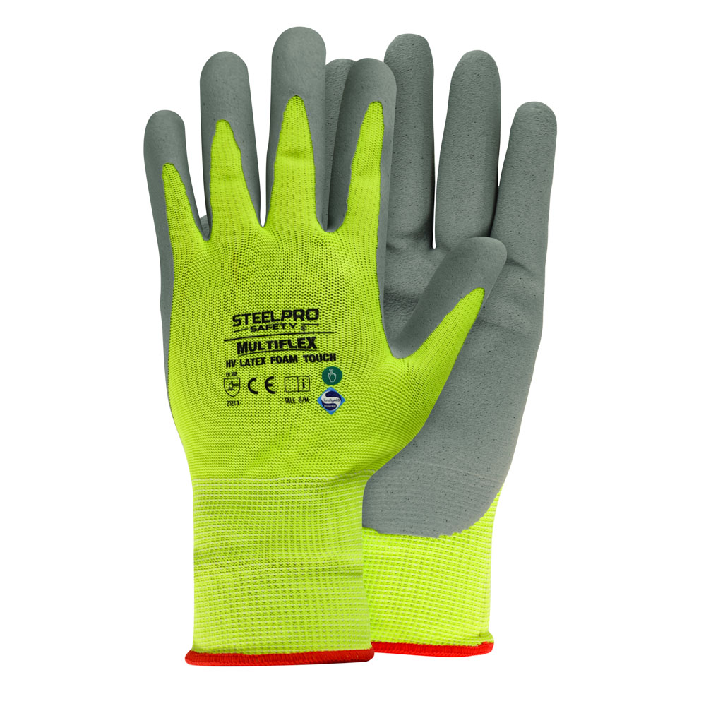GUANTE MULTIFLEX HV LATEX FOAM TOUCH STEELPRO - 1