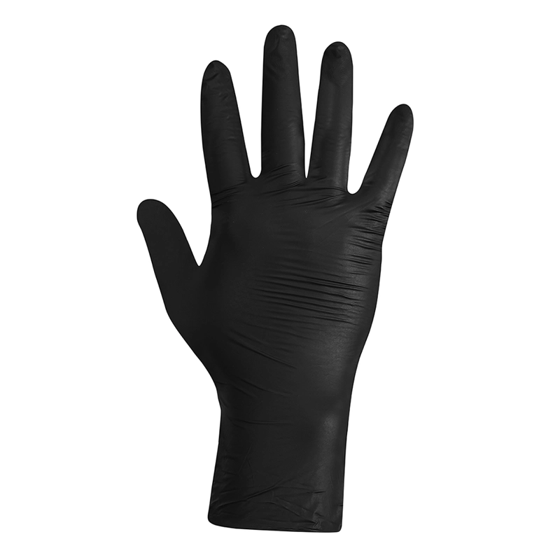 GUANTE STEELPRO NEGRO EXAMINACIÓN NITRILO 3.5G ALLMAN CAJA 100 UND - 2