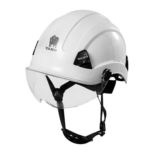 CASCO YAKO STEELPRO BLANCO CON VISERA ISP - 1