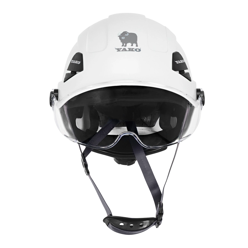 CASCO YAKO STEELPRO BLANCO CON VISERA ISP - 2