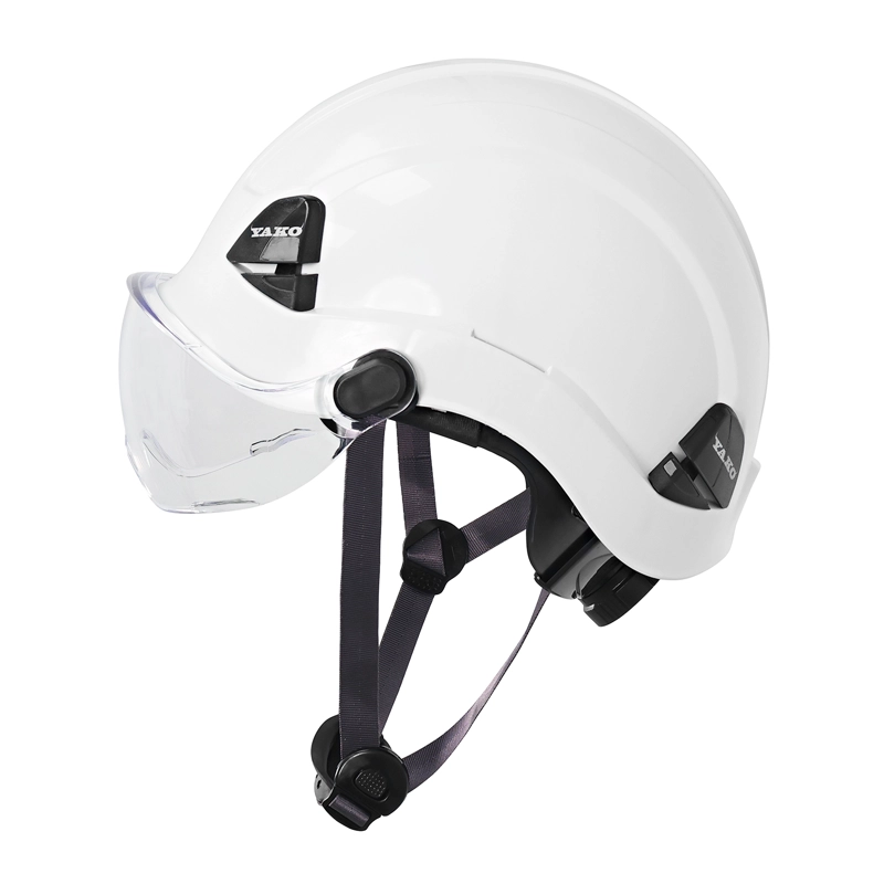 CASCO YAKO STEELPRO BLANCO CON VISERA ISP - 3