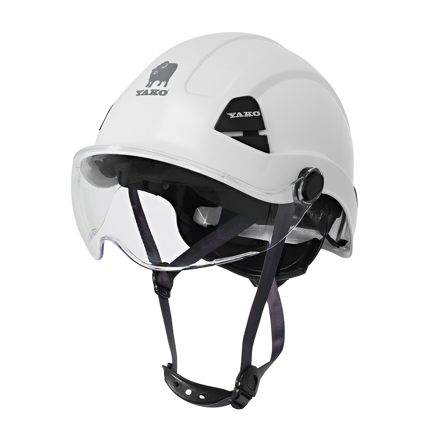 CASCO YAKO STEELPRO BLANCO CON VISERA ISP - 8