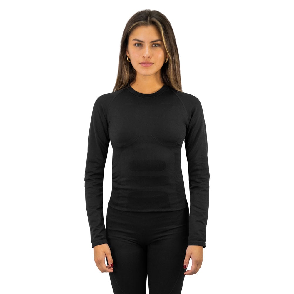 PRIMERA CAPA HW PATAGONIA SPANDEX NEGRO CAMISETA MUJER - 1