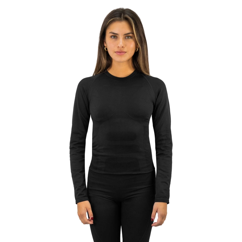 PRIMERA CAPA HW PATAGONIA SPANDEX NEGRO CAMISETA MUJER