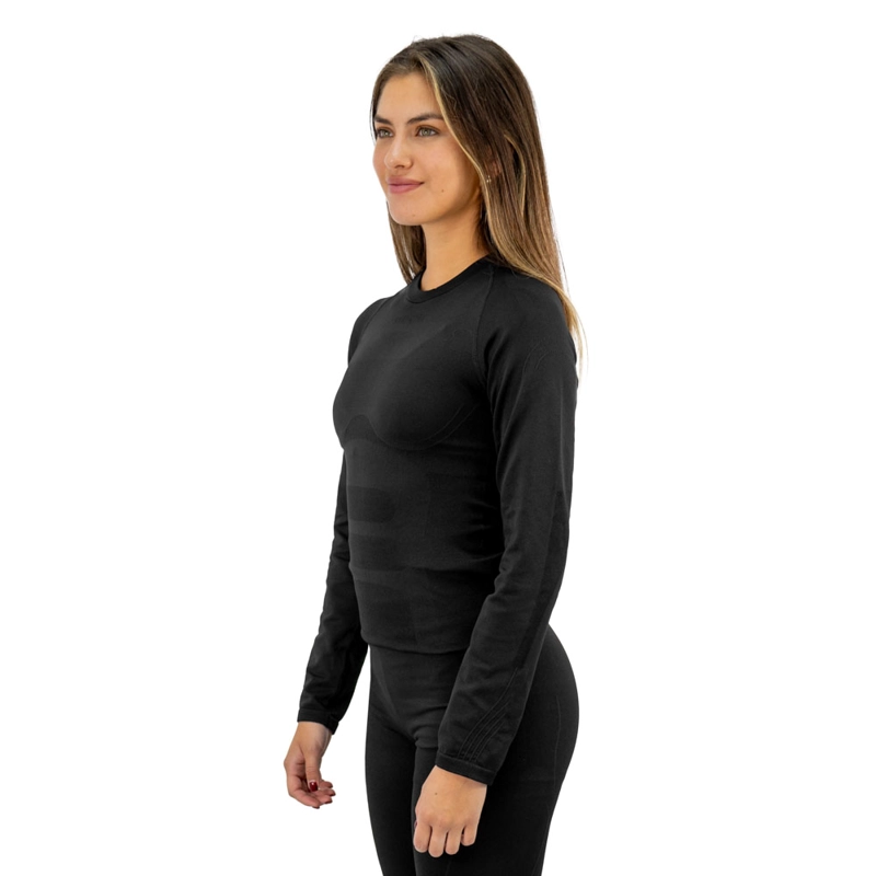 PRIMERA CAPA HW PATAGONIA SPANDEX NEGRO CAMISETA MUJER - 2