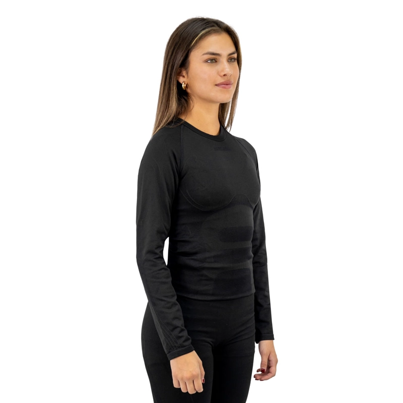 PRIMERA CAPA HW PATAGONIA SPANDEX NEGRO CAMISETA MUJER - 3