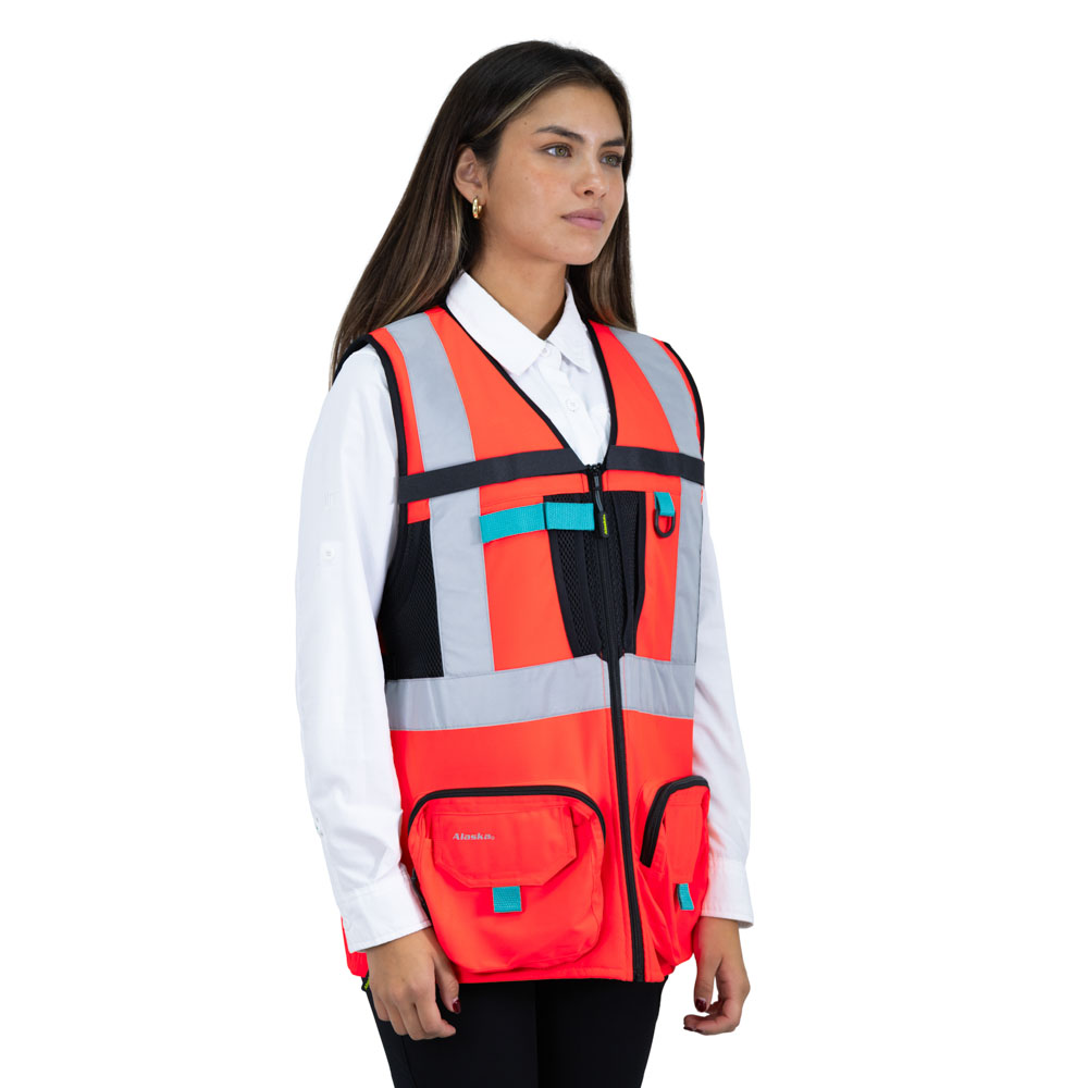 CHALECO GEOLOGO ALASKA XPERT MUJER ROJO - 3