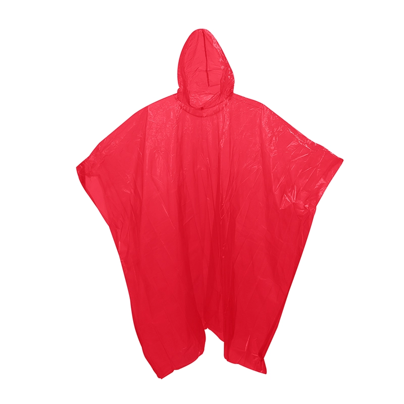 PONCHO DE EMERGENCIA BIODEGRADABLE ALASKA ROJO - 1