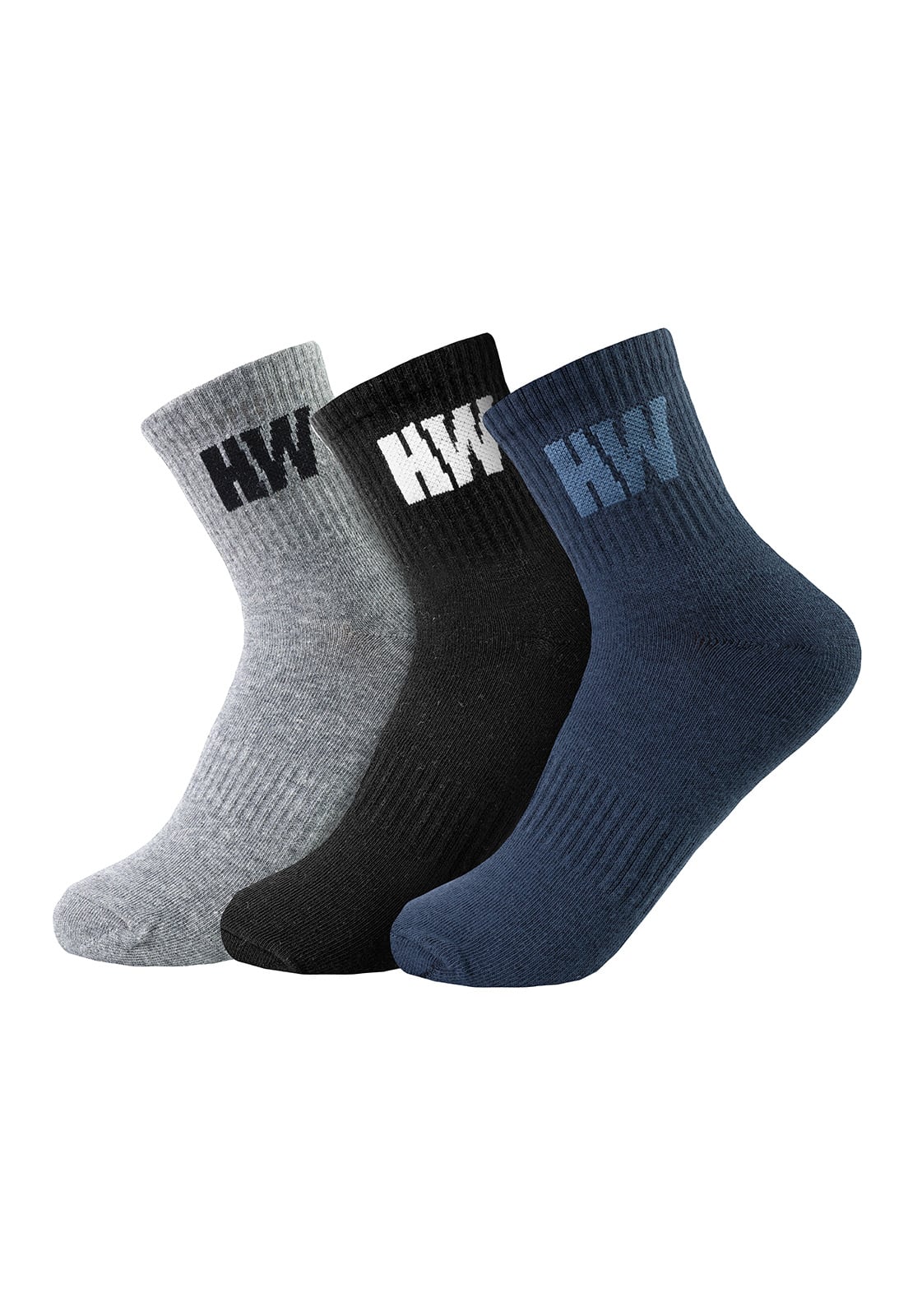 TRIPACK CALCETINES HW ALGODON TOBILLERO MUJER - 1
