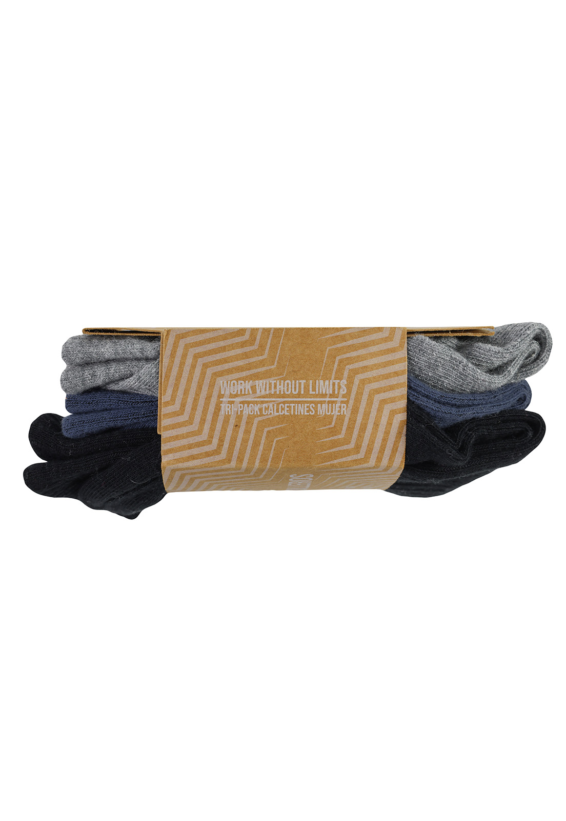 TRIPACK CALCETINES HW ALGODON TOBILLERO MUJER - 4