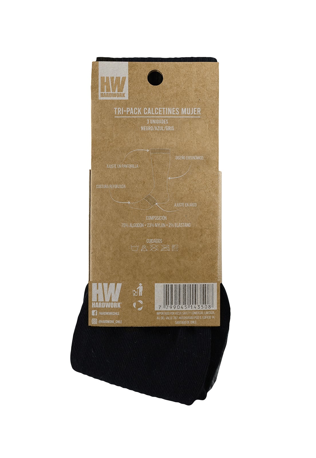 TRIPACK CALCETINES HW ALGODON MUJER - 3